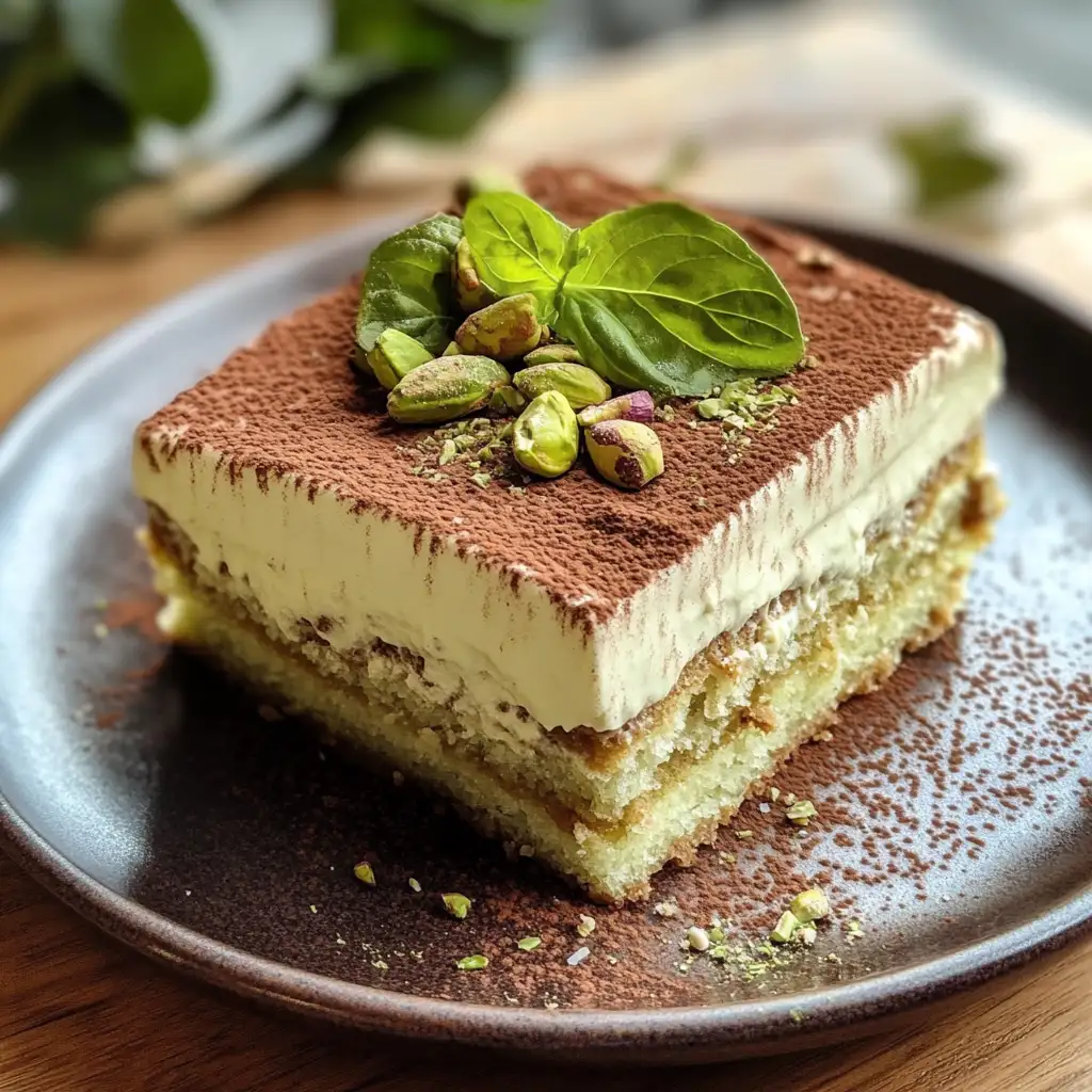 Indulge in Decadence: Discover the Irresistible Charm of Pistachio Tiramisu - Featured Image