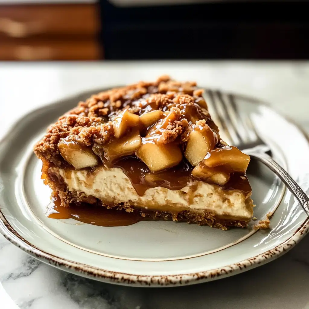 Indulge in Autumn Bliss with Salted Caramel Apple Pie Cheesecake - Featured Image