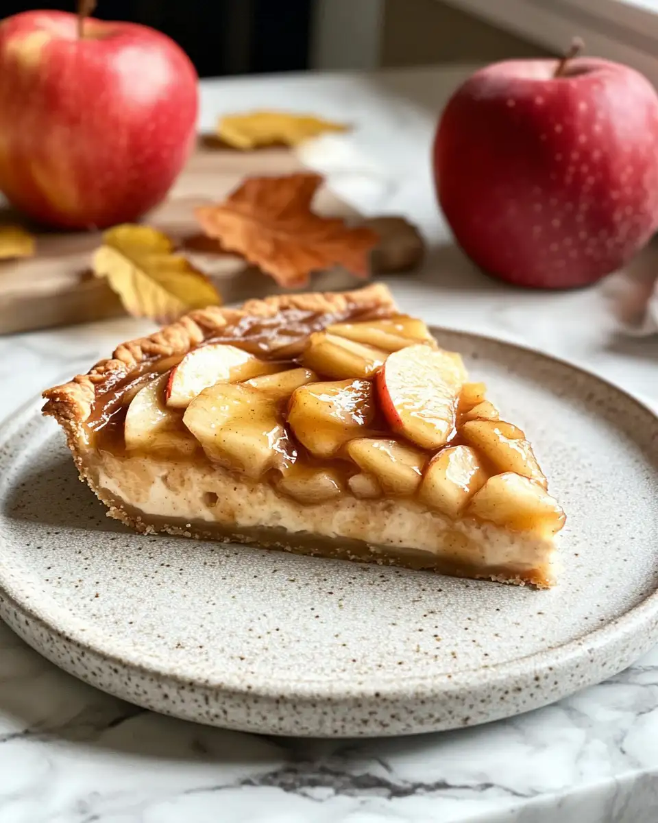 Final dish - Indulge in Autumn Bliss with Salted Caramel Apple Pie Cheesecake