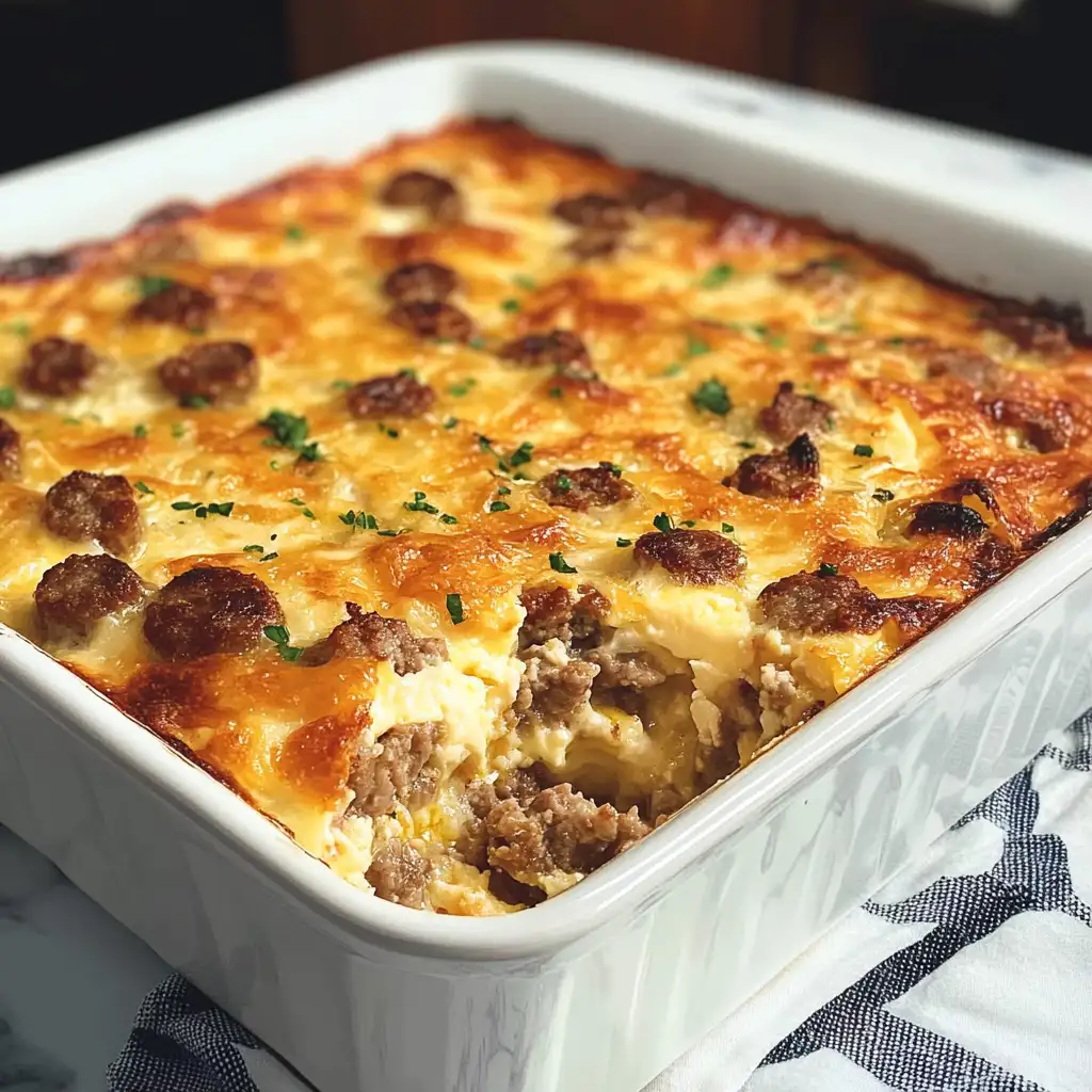 Wake Up to Flavor: Irresistible Sausage and Egg Casserole Delight - Featured Image