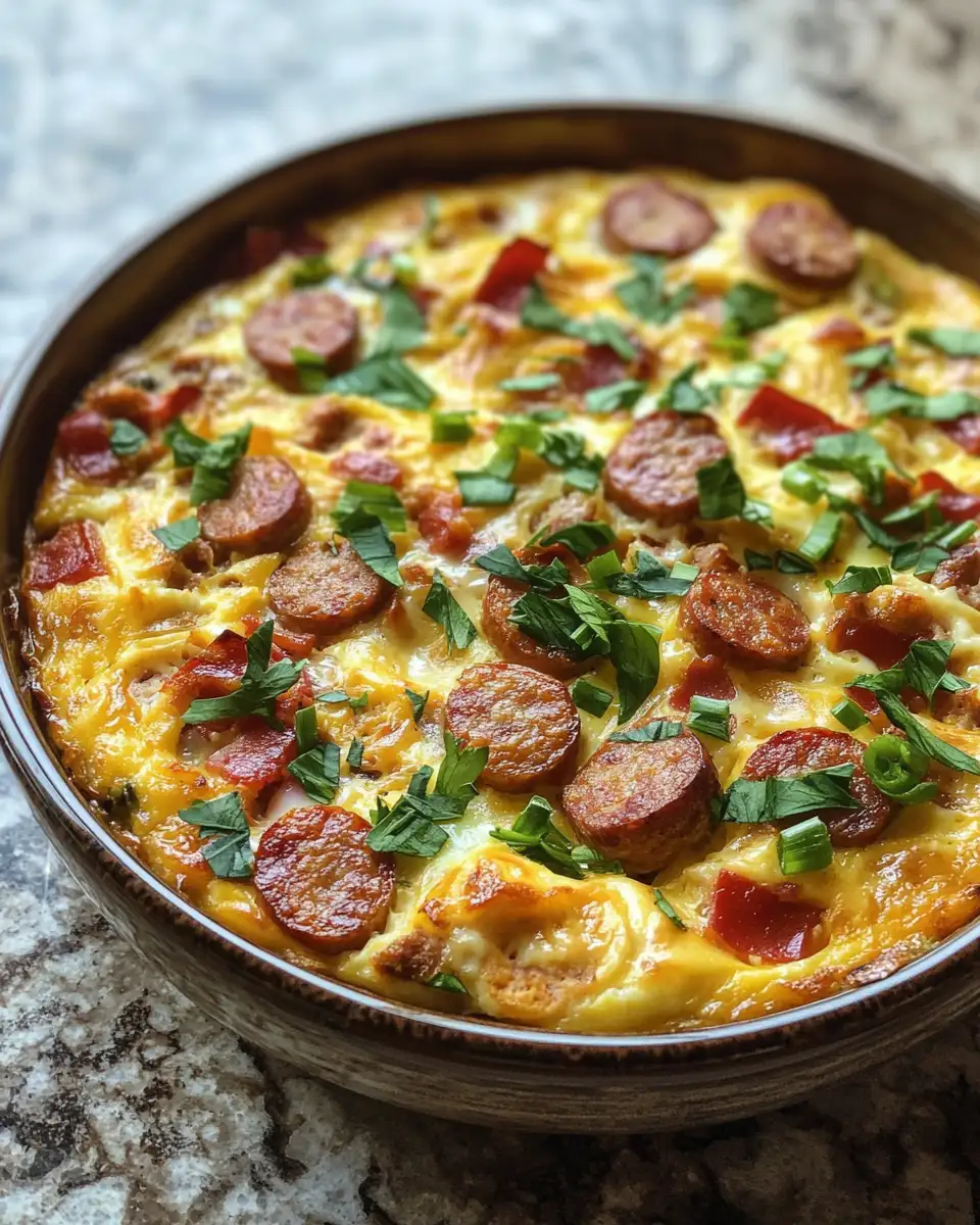 Wake Up to Flavor: Irresistible Sausage and Egg Casserole Delight 6 Final dish - Wake Up to Flavor: Irresistible Sausage and Egg Casserole Delight