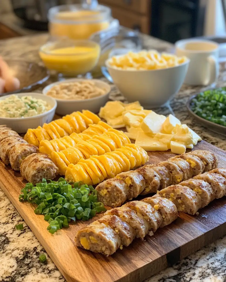 Rise and Shine with Irresistible Sausage Egg and Cheese Breakfast Roll-Ups 4 Ingredients for Rise and Shine with Irresistible Sausage Egg and Cheese Breakfast Roll-Ups