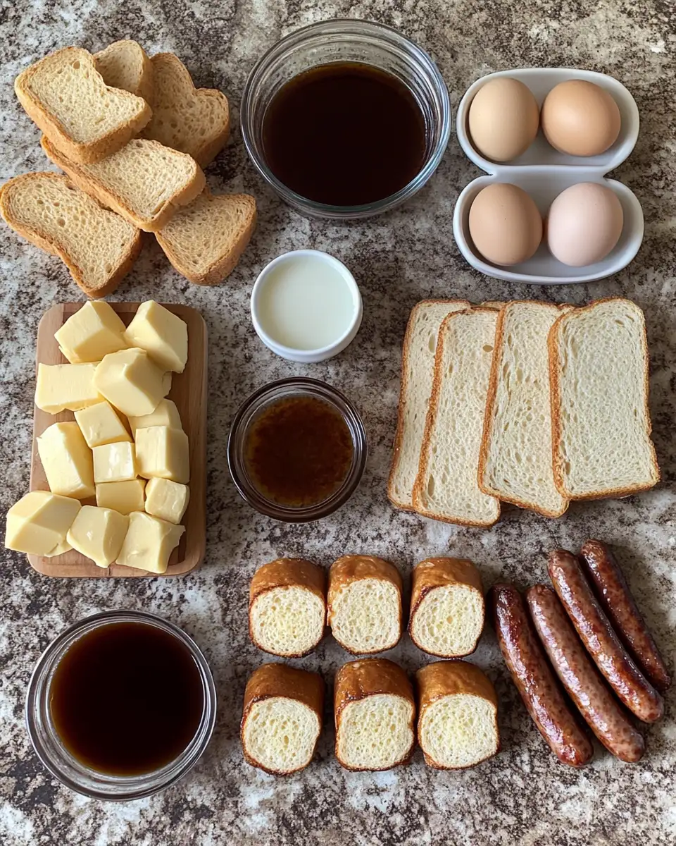 Sizzling Sausage French Toast Roll-Ups: A Breakfast Revolution 4 Ingredients for Sizzling Sausage French Toast Roll-Ups: A Breakfast Revolution