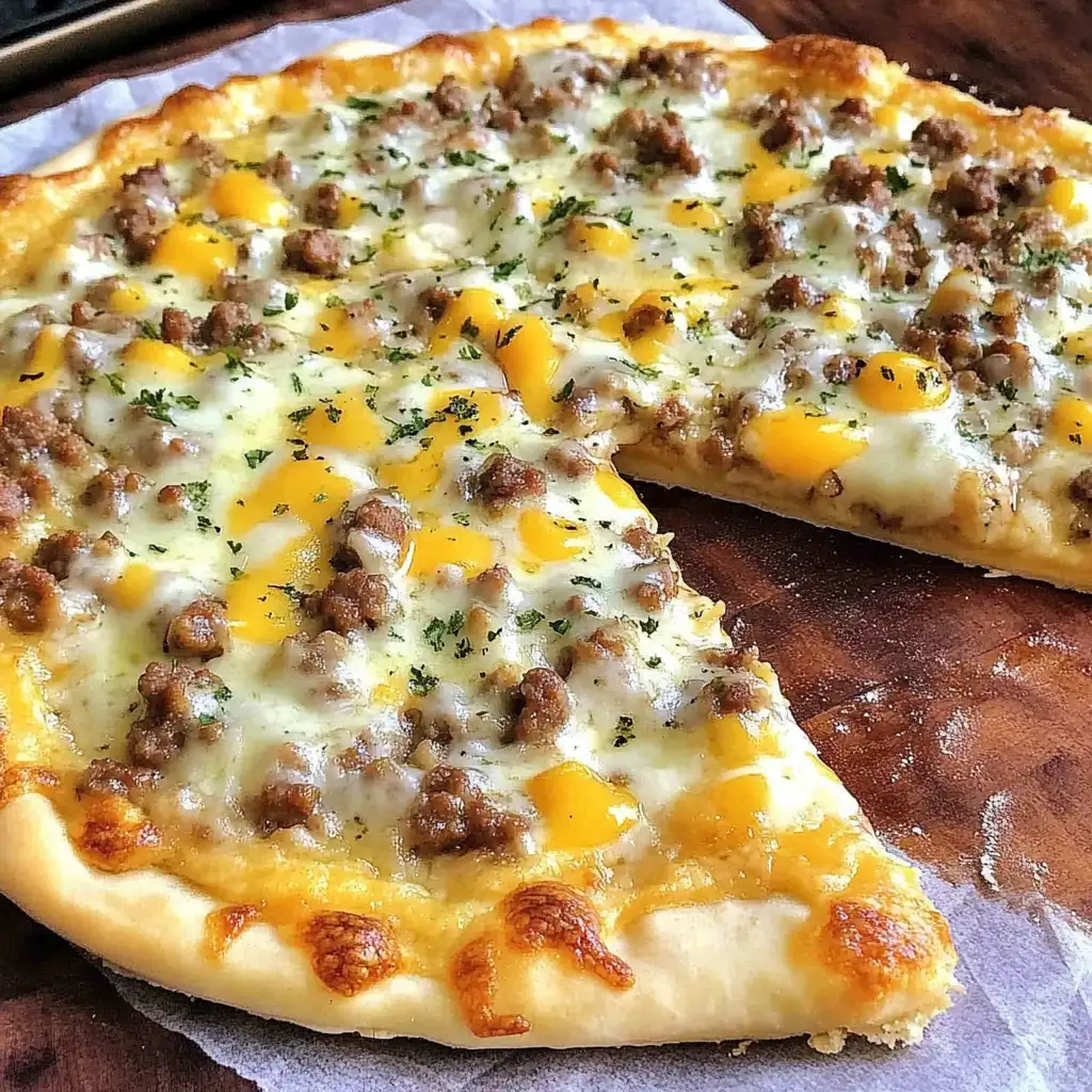 Wake Up to Flavor: Sausage Gravy Breakfast Pizza Delight - Featured Image