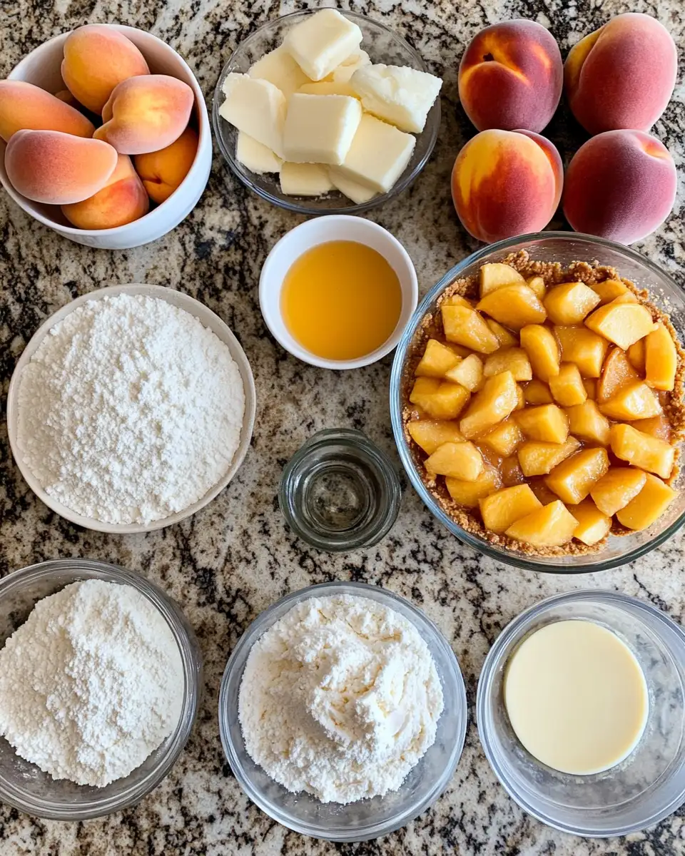 Southern Peach Cobbler: A Sweet Slice of Southern Comfort 4 Ingredients for Southern Peach Cobbler: A Sweet Slice of Southern Comfort