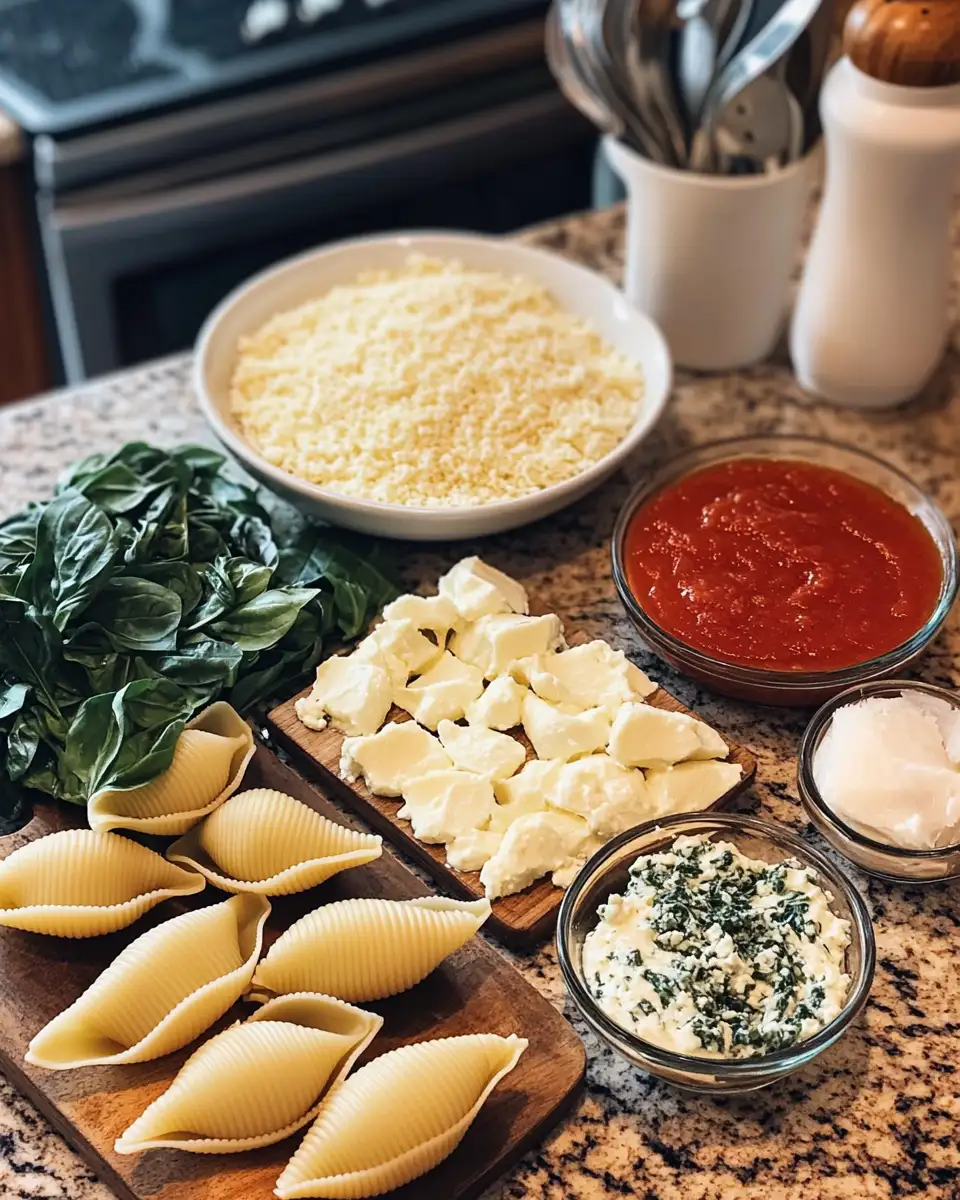 Irresistible Spinach and Ricotta Stuffed Shells for a Perfect Comfort Meal 4 Ingredients for Irresistible Spinach and Ricotta Stuffed Shells for a Perfect Comfort Meal