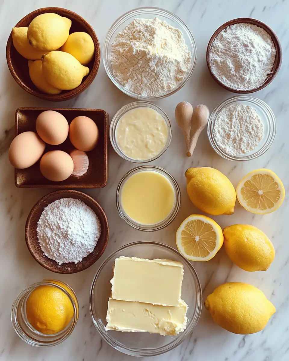 Ingredients for Zesty Delight Awaits: Irresistible Springtime Lemon Cream Puffs Recipe
