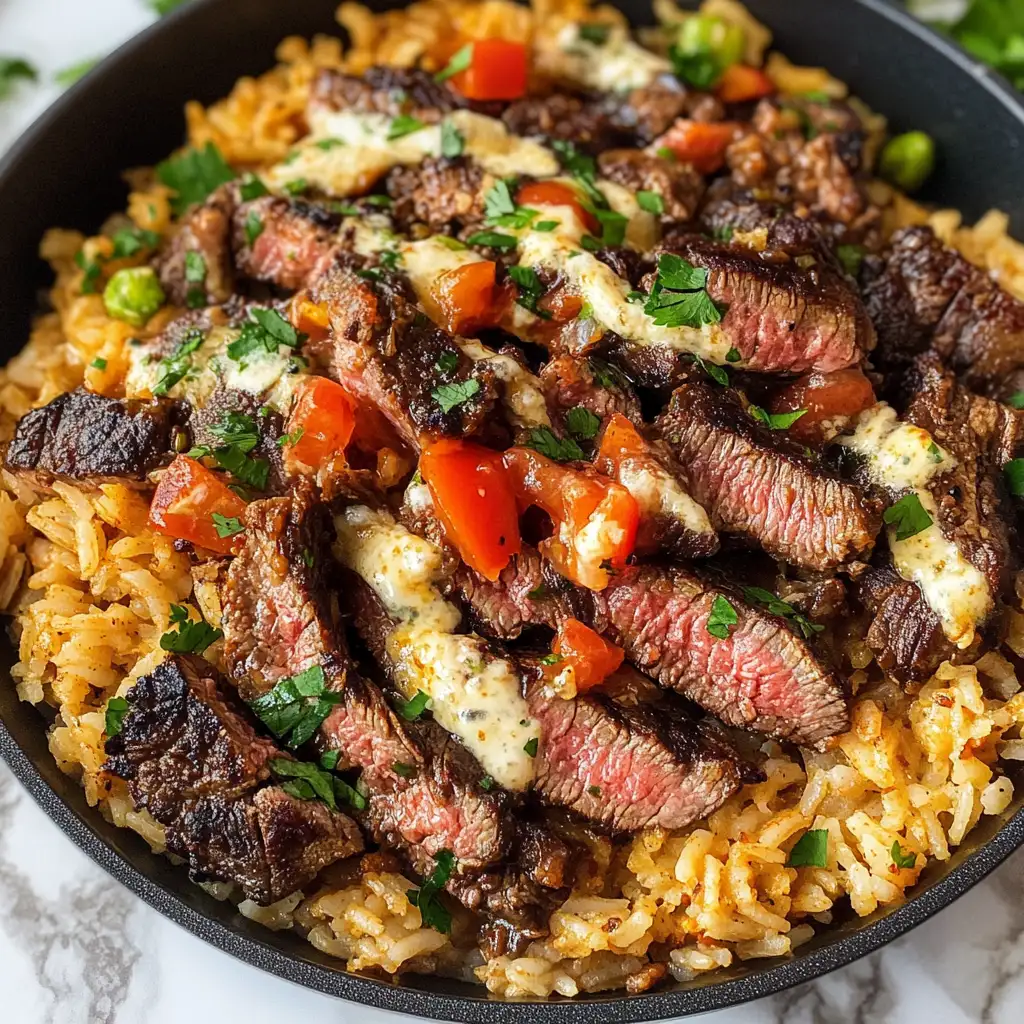 Sizzling Steak & Queso Rice: Your New Weeknight Obsession - Featured Image