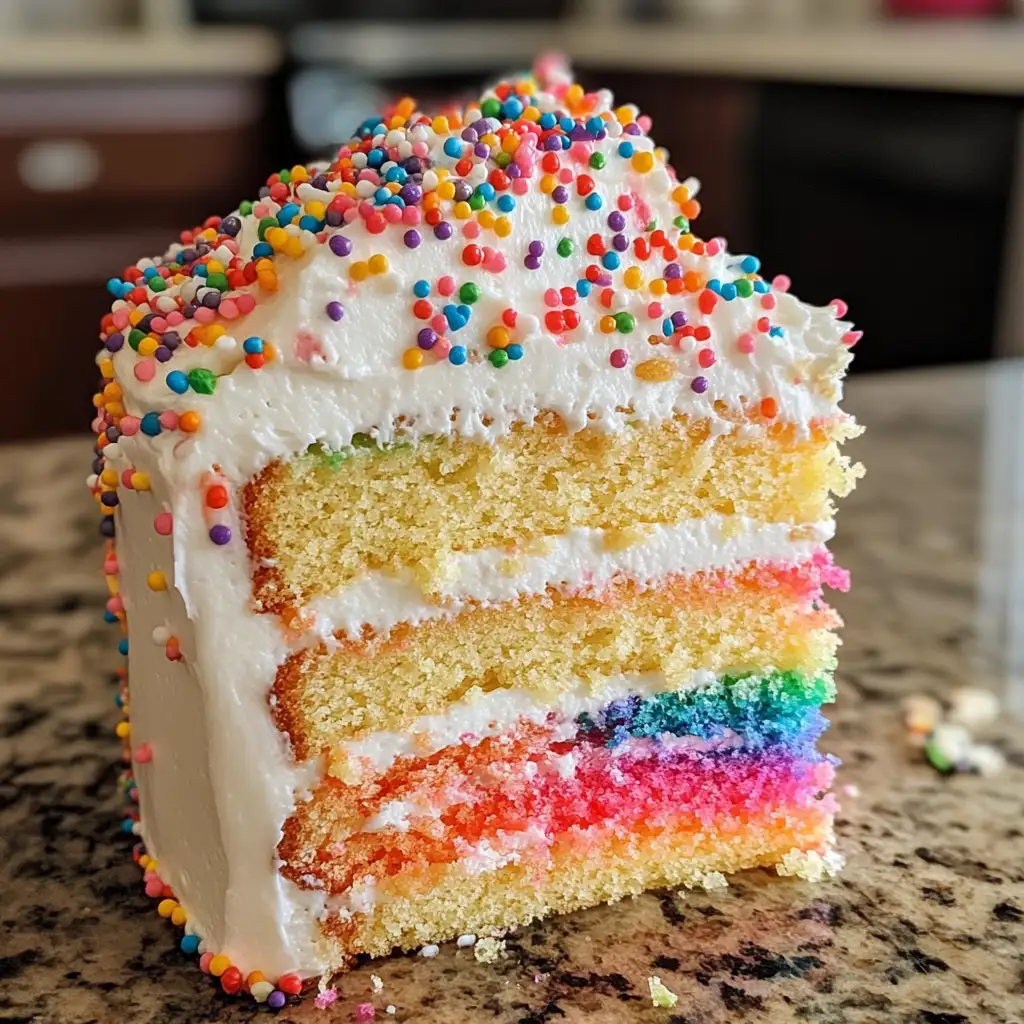 A delicious presentation of Stitch Up Some Fun with a Colorful Birthday Cake Adventure on a plate, golden and ready to enjoy.