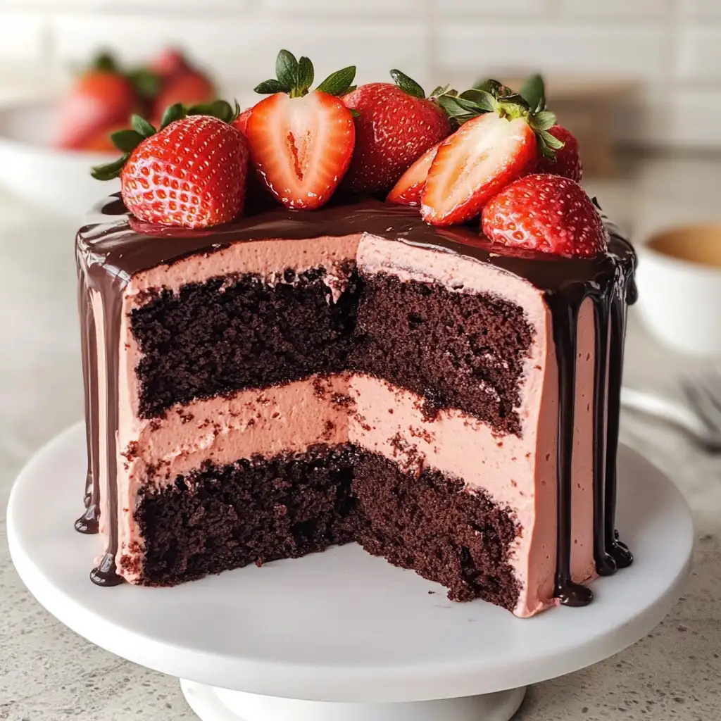 Decadent Delight: Strawberry Chocolate Cake Bliss - Featured Image