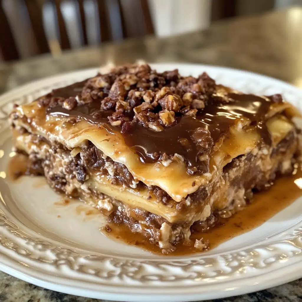 Decadent Turtle Lasagna Dessert: A Sweet Twist on a Classic Favorite - Featured Image
