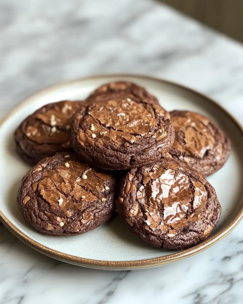 Final dish - Irresistible Ultimate Fudgy Brownie Cookies That Melt in Your Mouth