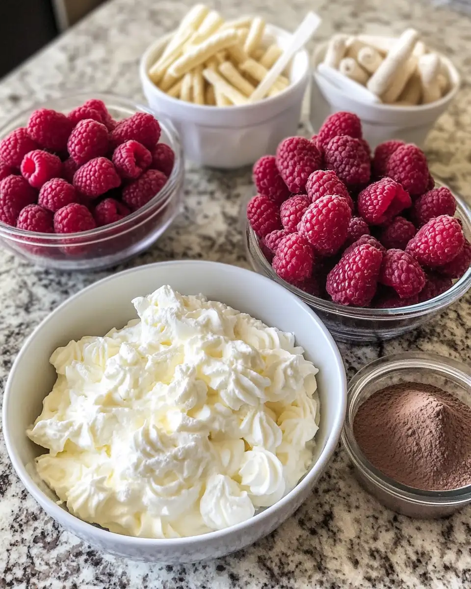 Ingredients for Decadent Delight: The Ultimate White Chocolate Raspberry Tiramisu Experience