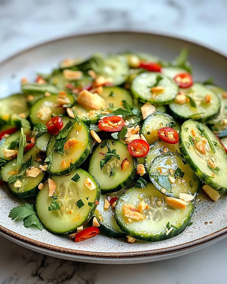 Fresh & Zesty: 5 Minute Thai Cucumber Salad Delight - Featured Image