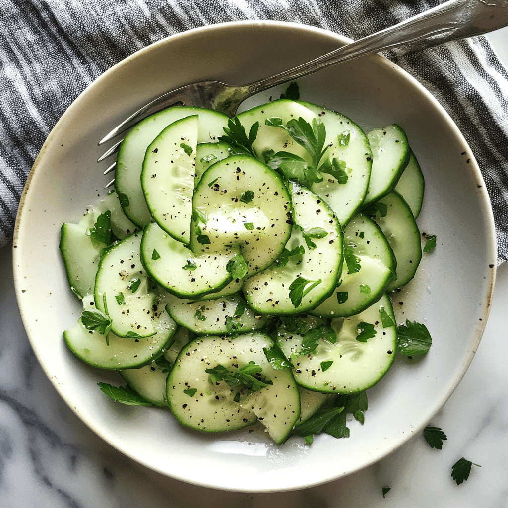 Zesty Freshness: Dive into Apple Cider Vinegar Cucumber Salad - Featured Image