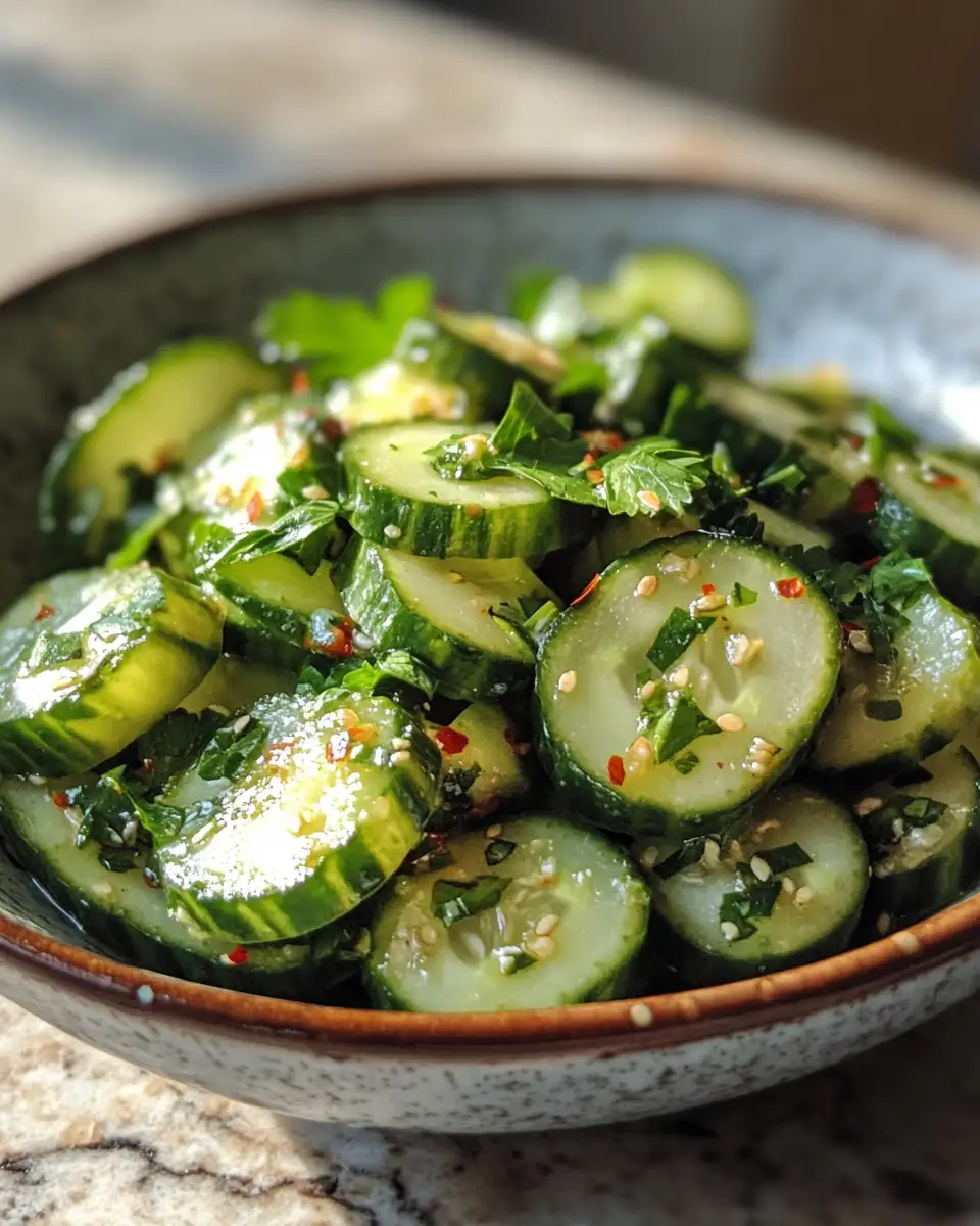 Crisp and Refreshing: Discover the Magic of Asian Cucumber Salad 6 Final dish - Crisp and Refreshing: Discover the Magic of Asian Cucumber Salad