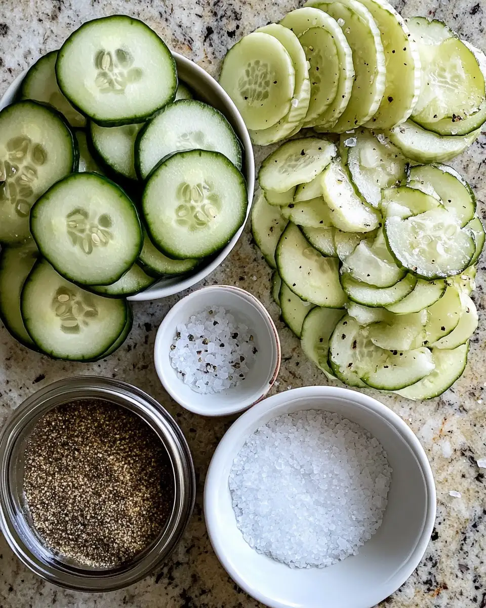 Crispy Delight: Baked Cucumber Chips with Salt & Vinegar Flavor 4 Ingredients for Crispy Delight: Baked Cucumber Chips with Salt & Vinegar Flavor