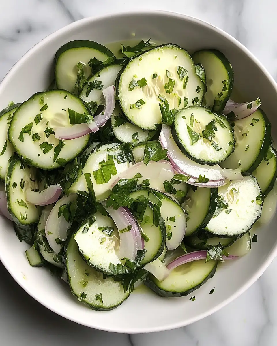 Refresh Your Palate with Creamy Cucumber and Onion Salad - Featured Image