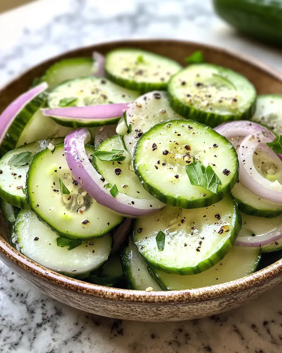 Refresh Your Palate with Creamy Cucumber and Onion Salad 6 Final dish - Refresh Your Palate with Creamy Cucumber and Onion Salad