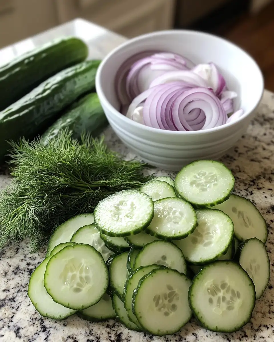 Cool and Refreshing: Dive into the Ultimate Creamy Cucumber Salad 4 Ingredients for Cool and Refreshing: Dive into the Ultimate Creamy Cucumber Salad