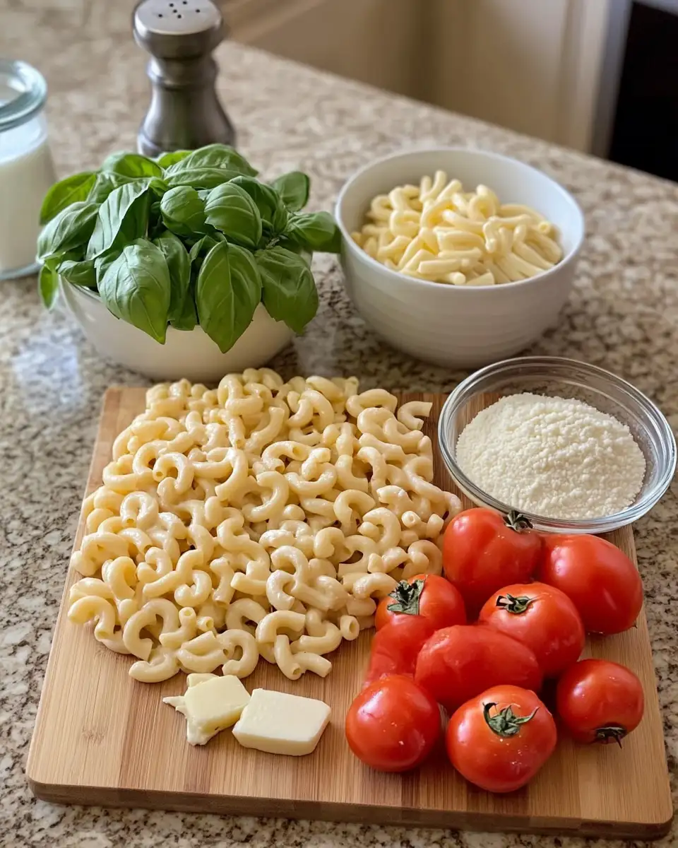 Indulge in Comfort: Creamy Tomato Macaroni & Cheese Delight 4 Ingredients for Indulge in Comfort: Creamy Tomato Macaroni & Cheese Delight