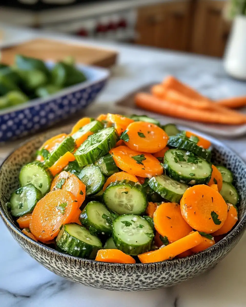 Crunchy Delight: Refresh Your Palate with Cucumber and Carrot Salad - Featured Image