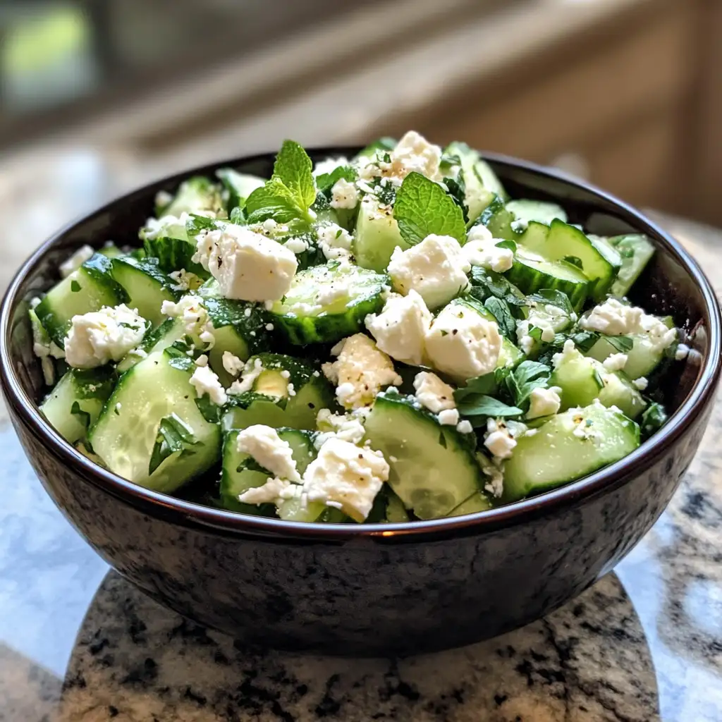 Refreshing Crunch: The Ultimate Cucumber and Feta Salad Delight - Featured Image