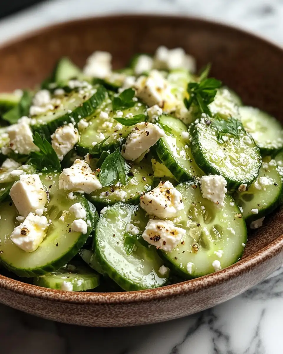 Refreshing Crunch: The Ultimate Cucumber and Feta Salad Delight 6 Final dish - Refreshing Crunch: The Ultimate Cucumber and Feta Salad Delight