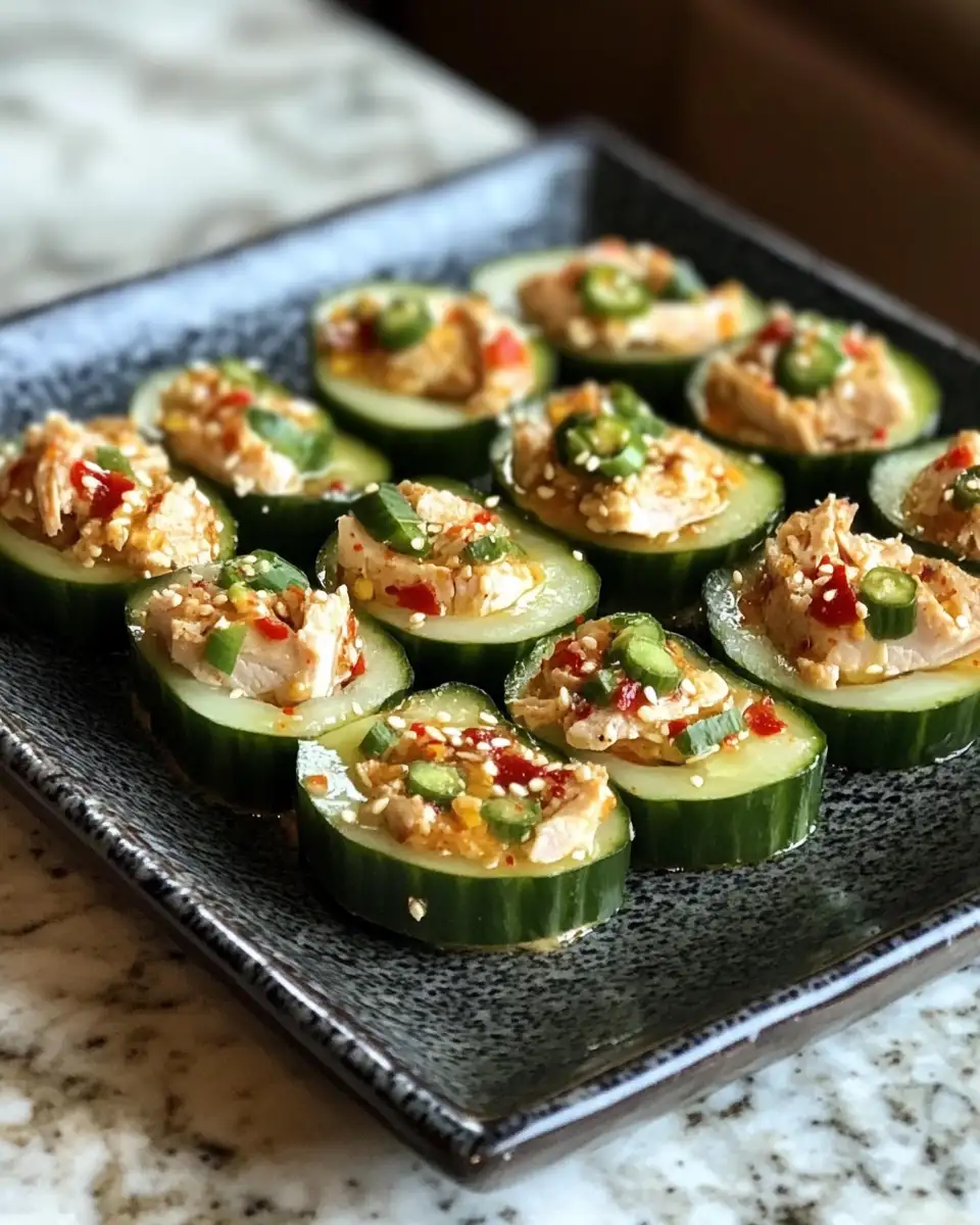 Crunchy Cucumber Bites with Tuna: A Refreshing Flavor Explosion - Featured Image