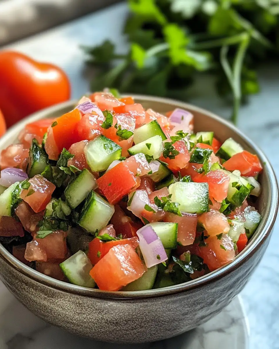 Zesty Cucumber Salsa with Fresh Tomatoes for a Refreshing Twist 6 Final dish - Zesty Cucumber Salsa with Fresh Tomatoes for a Refreshing Twist