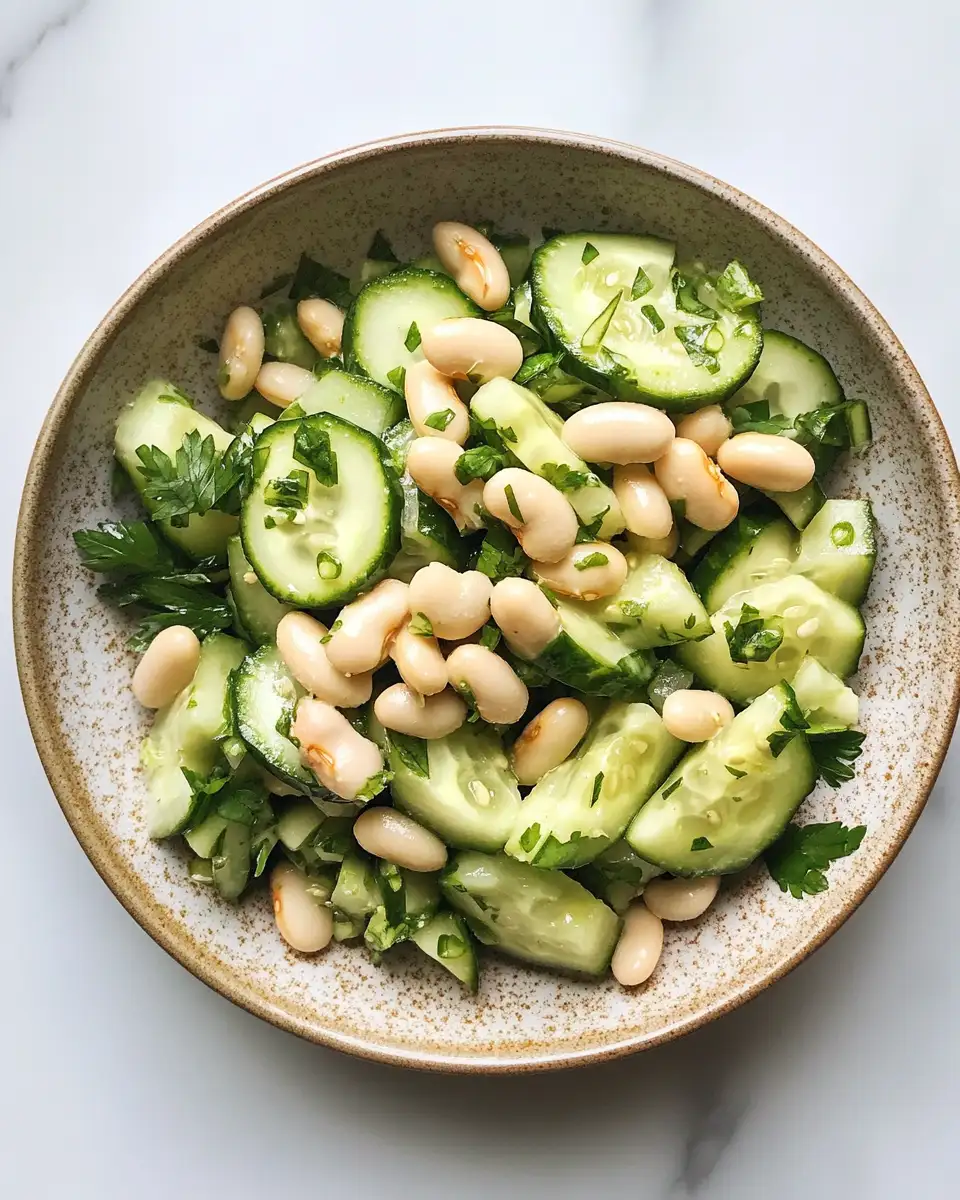 Refresh Your Palate with Dilly White Bean Cucumber Salad Delight - Featured Image