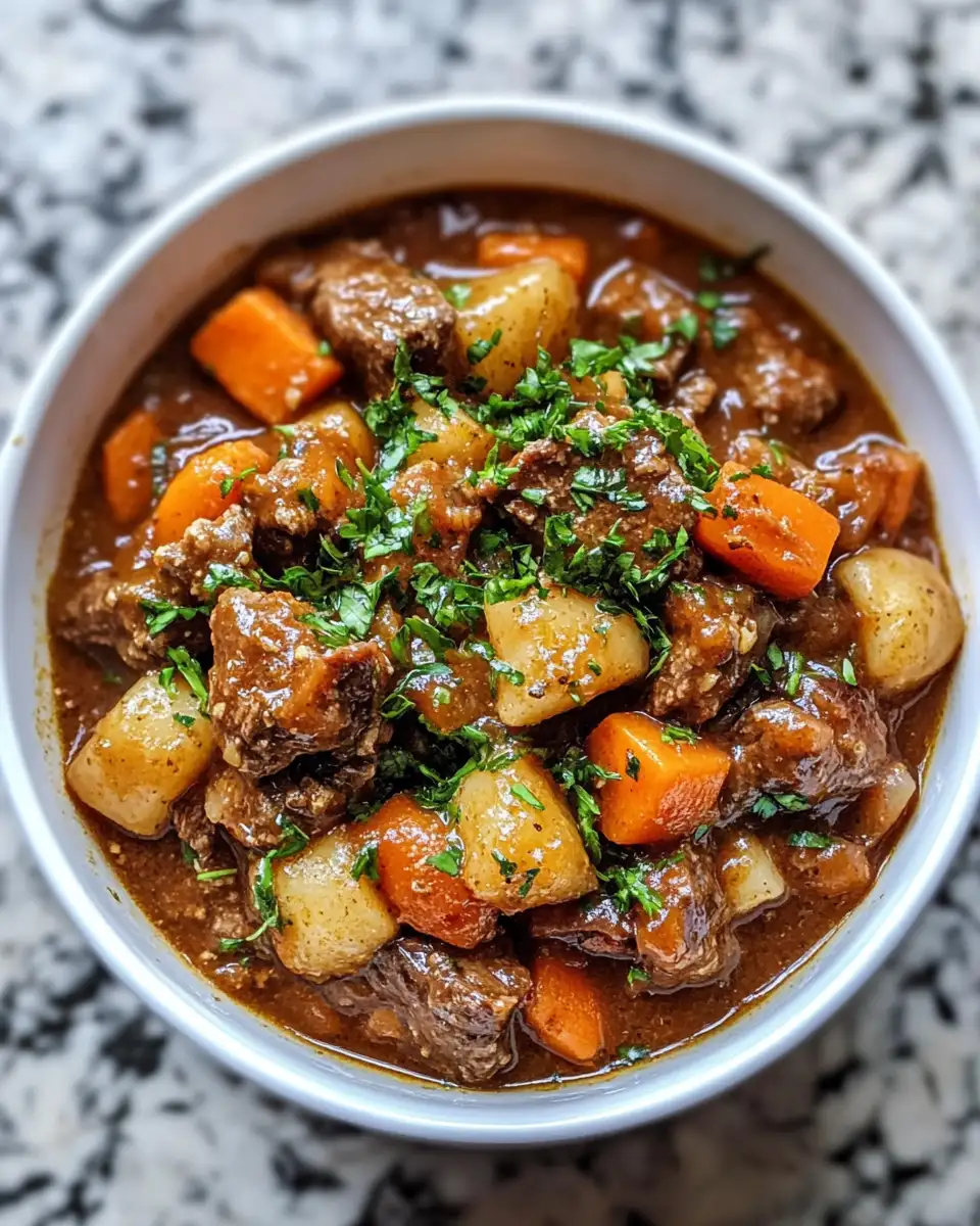 Hearty Comfort in a Bowl: Discover the Ultimate Easy Beef Stew Recipe 6 Final dish - Hearty Comfort in a Bowl: Discover the Ultimate Easy Beef Stew Recipe