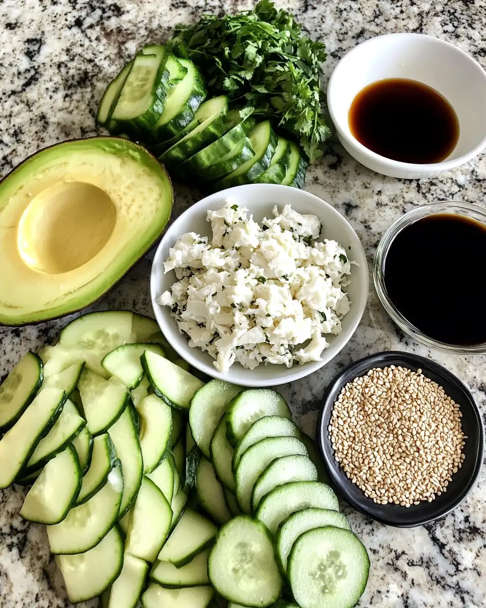 Refreshing Twist: Easy California Roll Cucumber Salad 4 Ingredients for Refreshing Twist: Easy California Roll Cucumber Salad