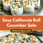 Refreshing Twist: Easy California Roll Cucumber Salad