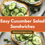 Refreshing and Simple: Easy Cucumber Salad Sandwiches for Every Occasion