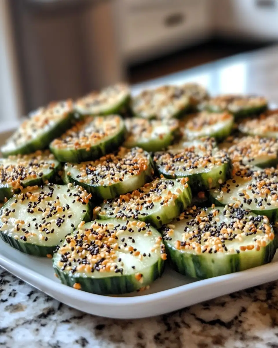 Crunchy, Creamy, Everything Bagel Cucumber Bites Delight 6 Final dish - Crunchy, Creamy, Everything Bagel Cucumber Bites Delight