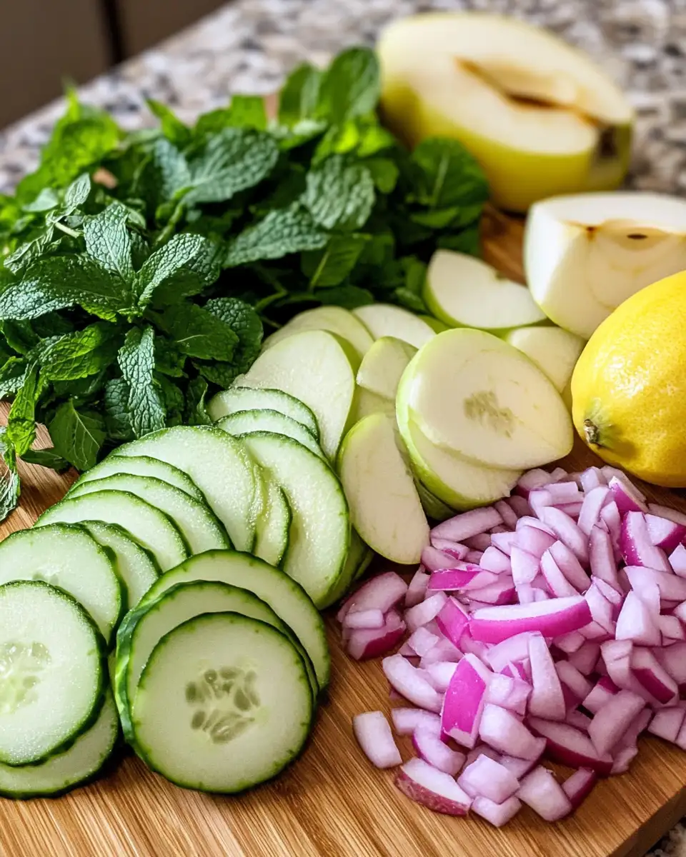 Crisp and Zesty: Discover the Ultimate Fresh and Flavorful Cucumber Apple Salad Recipe 4 Ingredients for Crisp and Zesty: Discover the Ultimate Fresh and Flavorful Cucumber Apple Salad Recipe