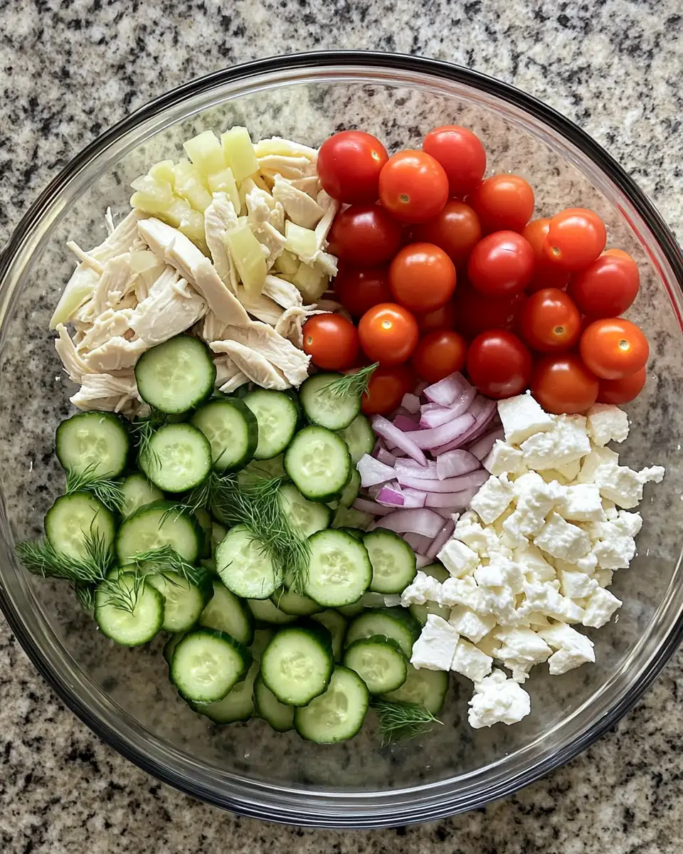 Crisp and Refreshing: Dive into the Ultimate Fresh Cucumber Chicken Salad Experience 4 Ingredients for Crisp and Refreshing: Dive into the Ultimate Fresh Cucumber Chicken Salad Experience