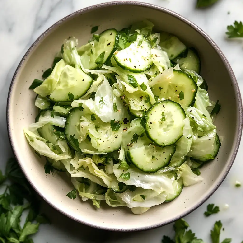 Fresh & Crunchy Delight: Green Cabbage Cucumber Salad Sensation - Featured Image