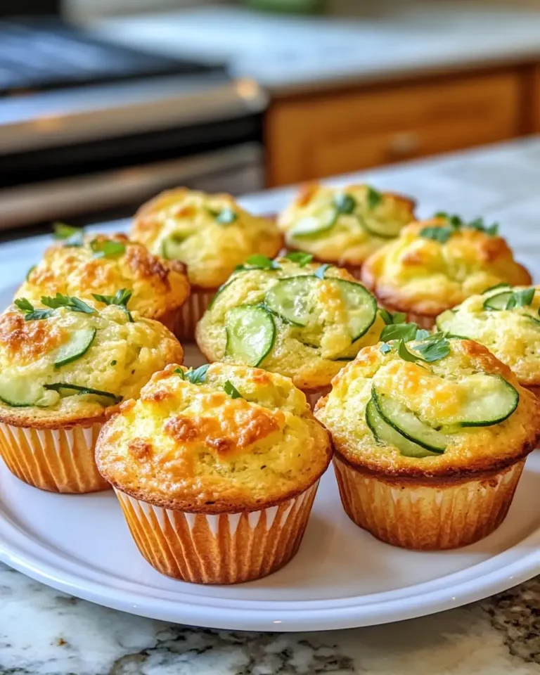 Zesty Morning Delight Homemade Cucumber Muffins - Featured Image