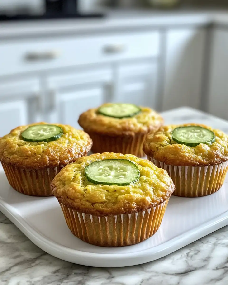 Final dish - Zesty Morning Delight Homemade Cucumber Muffins