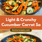 Refreshing Delight Light & Crunchy Cucumber Carrot Salad