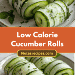 Slim & Crunchy Delight: Unrolling the Magic of Low Calorie Cucumber Rolls