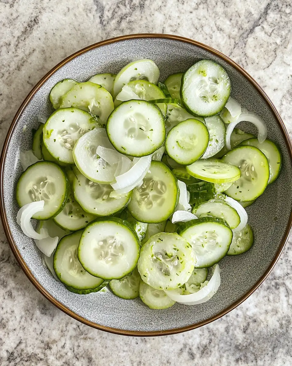 Refreshing Nostalgia: Old Fashioned Cucumbers and Onions Delight 6 Final dish - Refreshing Nostalgia: Old Fashioned Cucumbers and Onions Delight