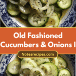 Refreshing Nostalgia: Old Fashioned Cucumbers & Onions in Vinegar Dressing