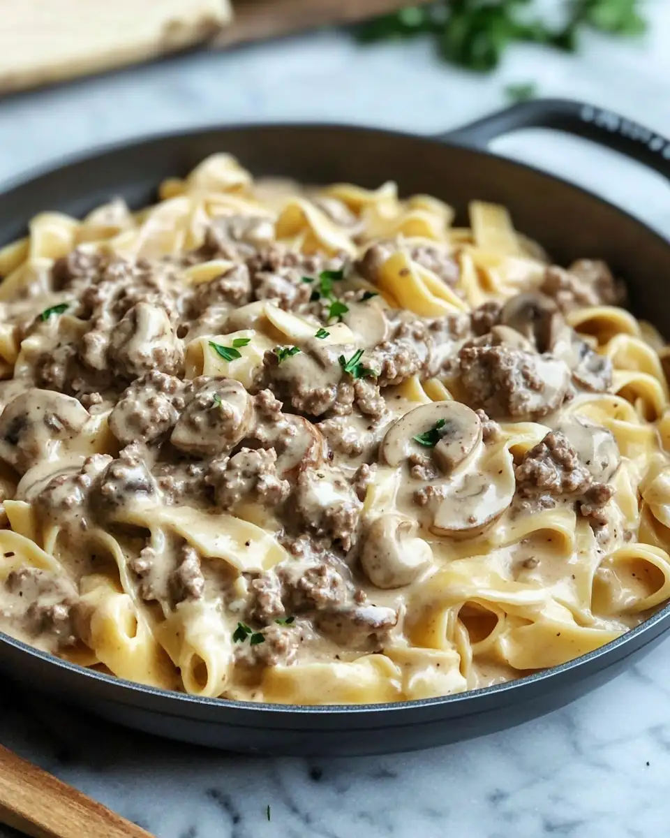 Savor the Simplicity: One Pot Ground Beef Stroganoff Magic - Featured Image