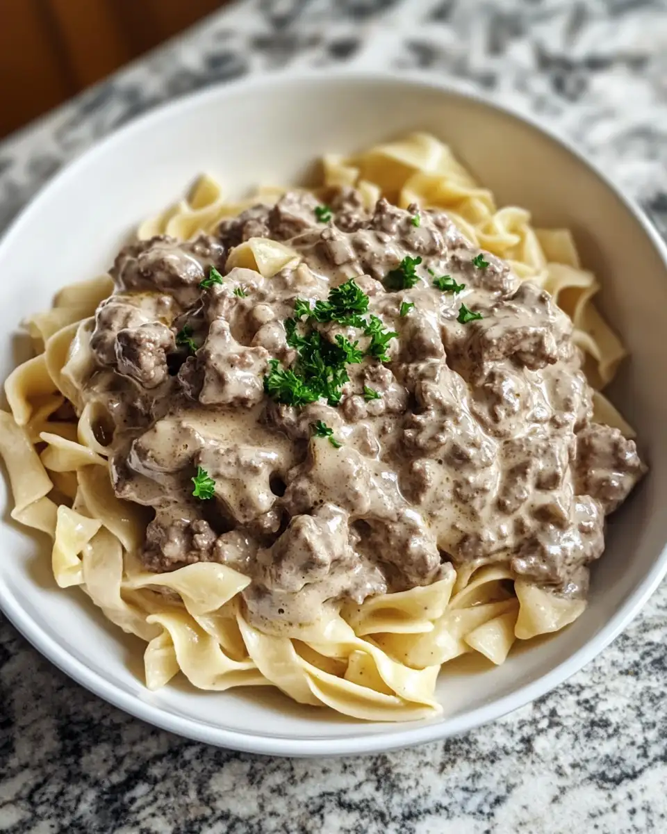 Savor the Simplicity: One Pot Ground Beef Stroganoff Magic 6 Final dish - Savor the Simplicity: One Pot Ground Beef Stroganoff Magic