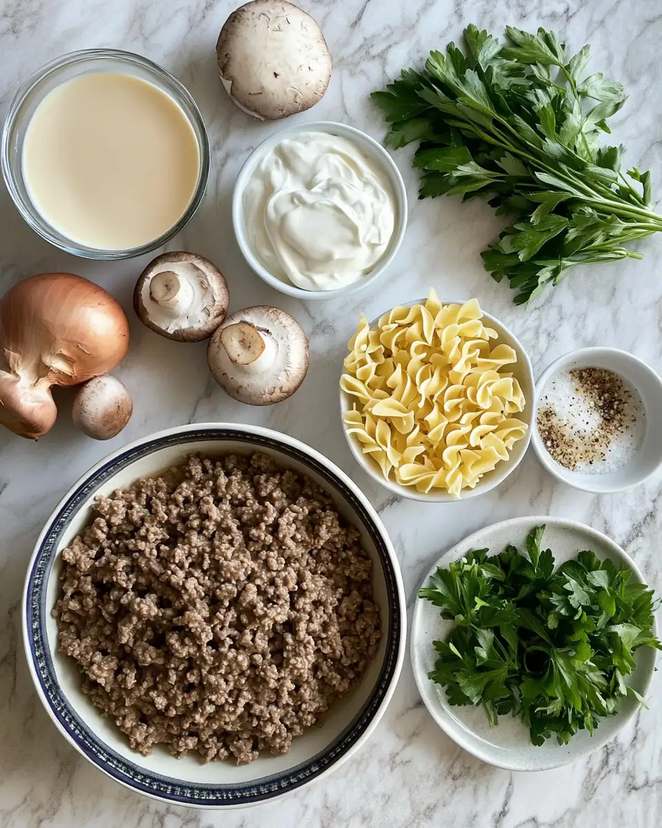 Savor the Simplicity: One Pot Ground Beef Stroganoff Magic 4 Ingredients for Savor the Simplicity: One Pot Ground Beef Stroganoff Magic