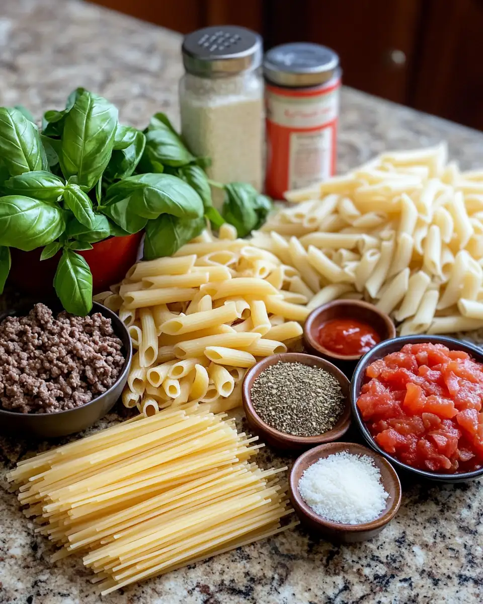 Savory Pasta Creations: Ground Beef Recipes to Satisfy Your Cravings 4 Ingredients for Savory Pasta Creations: Ground Beef Recipes to Satisfy Your Cravings