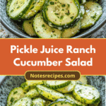 Zesty Pickle Juice Ranch Cucumber Salad Delight